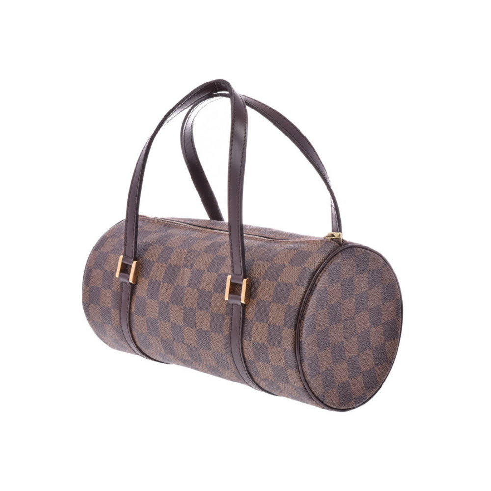 Louis Vuitton Papillon handbag Damier Ebene brown leather